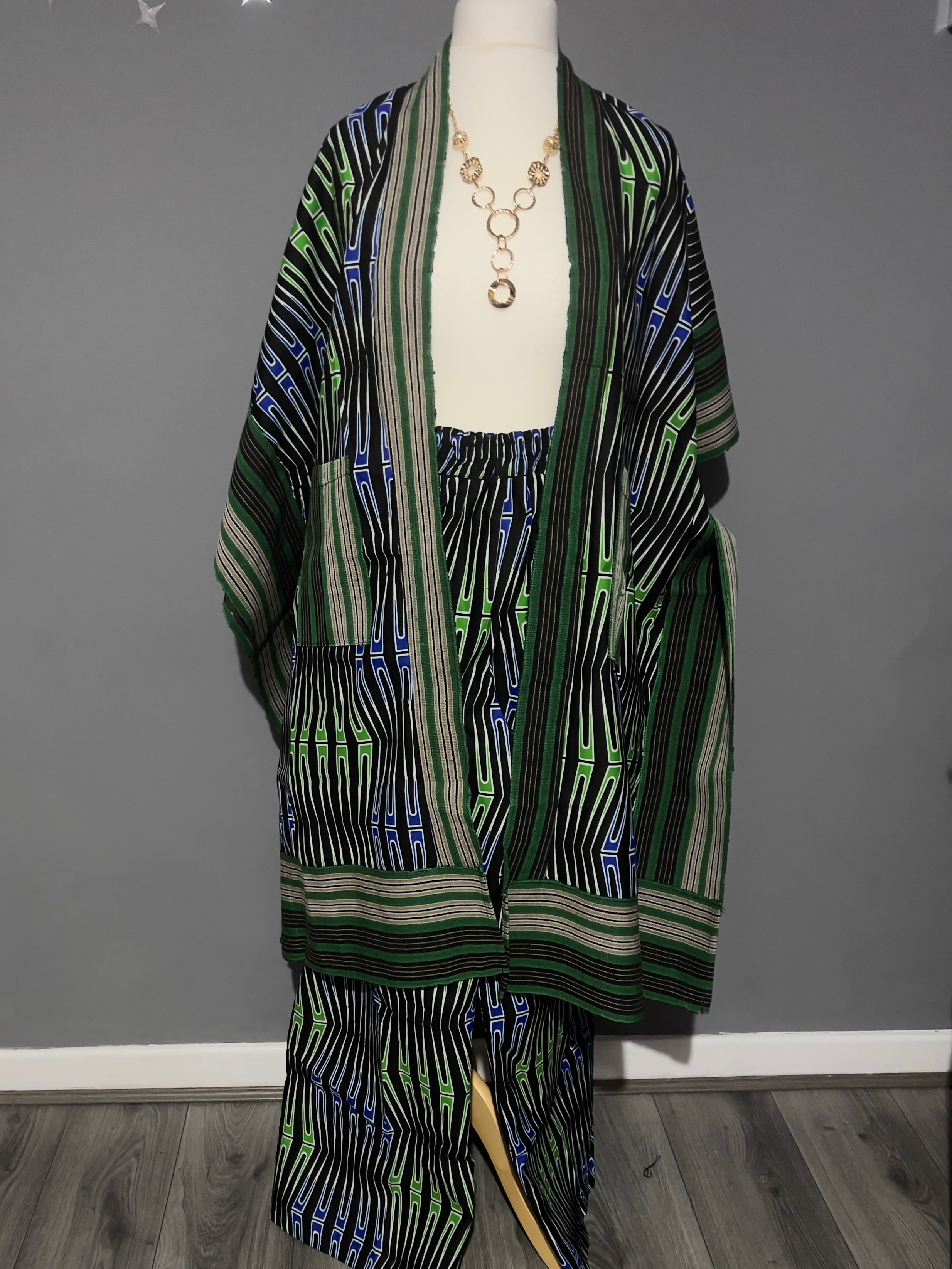 Kimono Jacket and Trouser Set