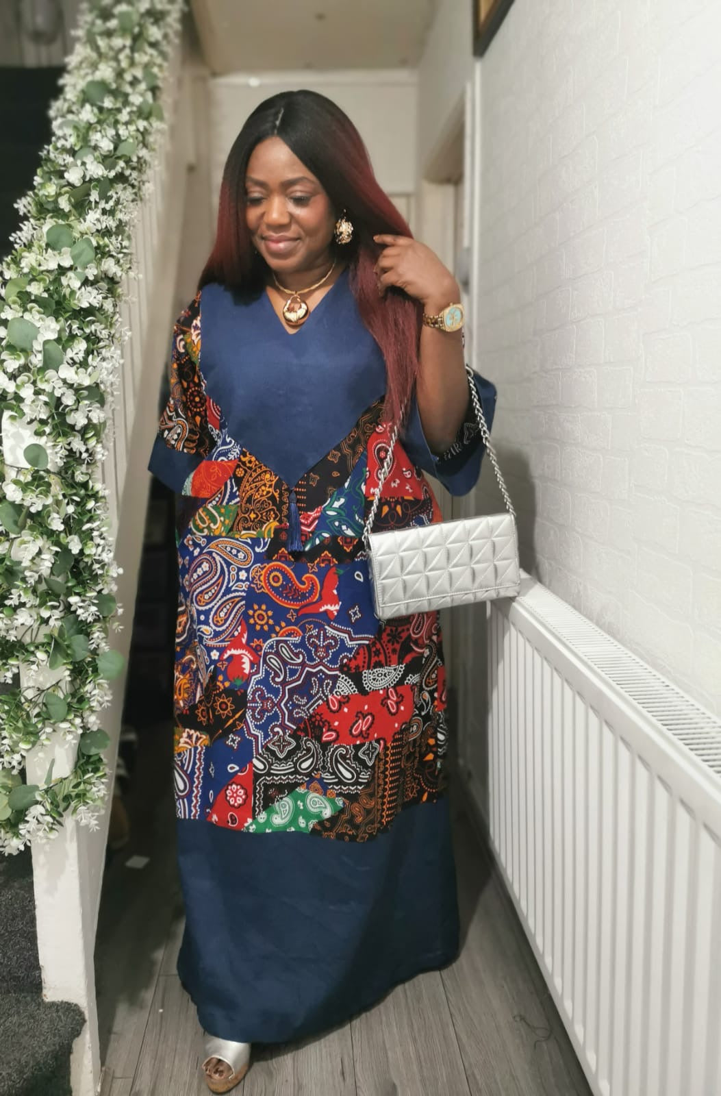 Ankara Mixed with Jeans Boubou