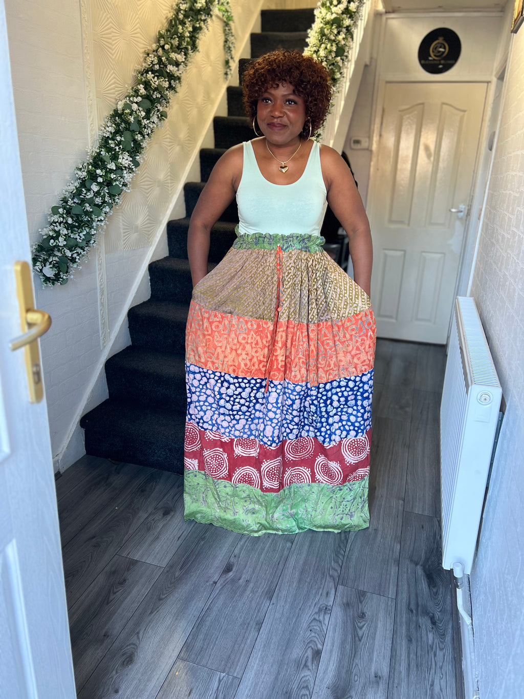 Kampala Caribbean skirt free uk size 16/20