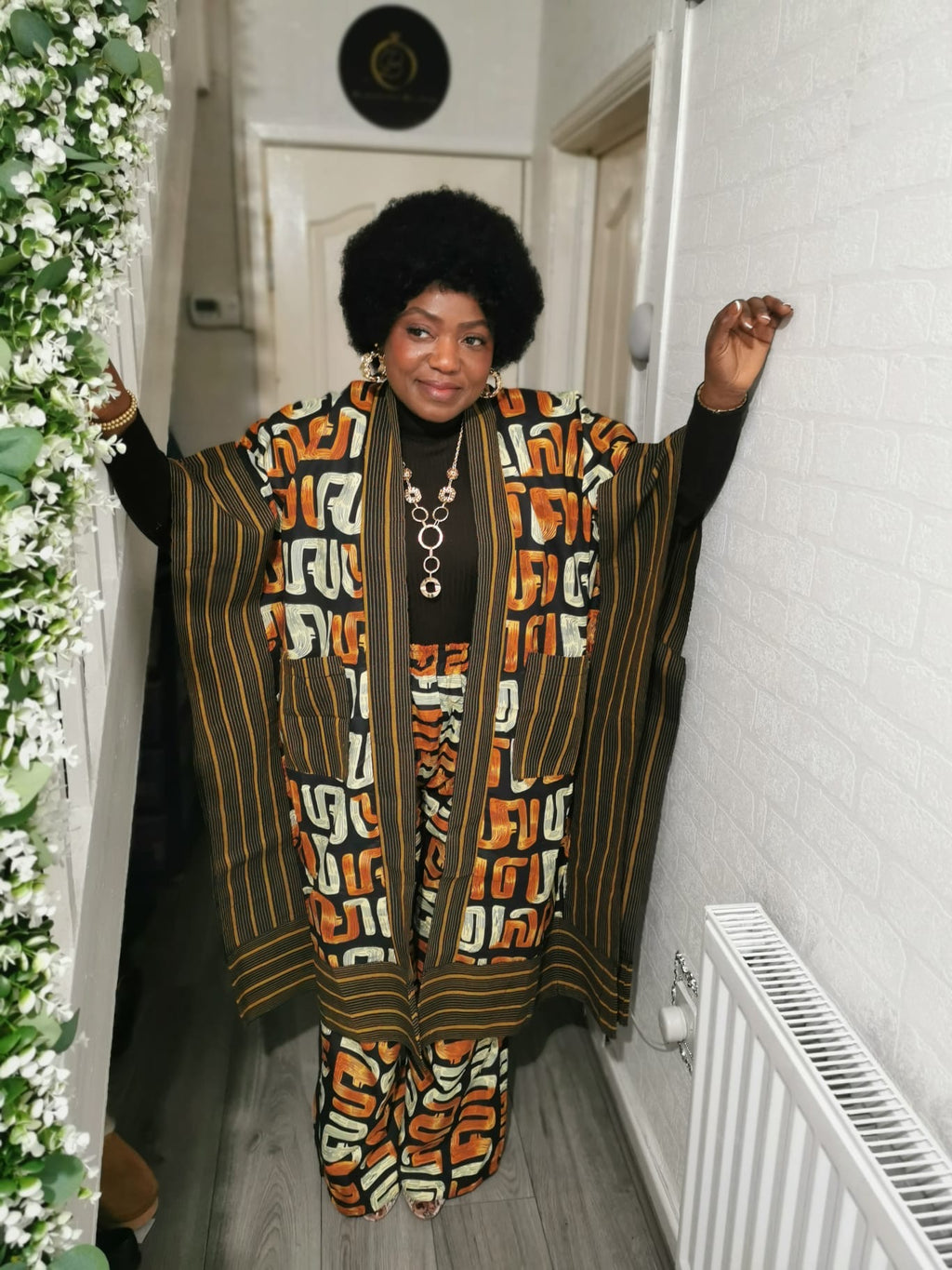 Kimono Jacket and Trouser Set