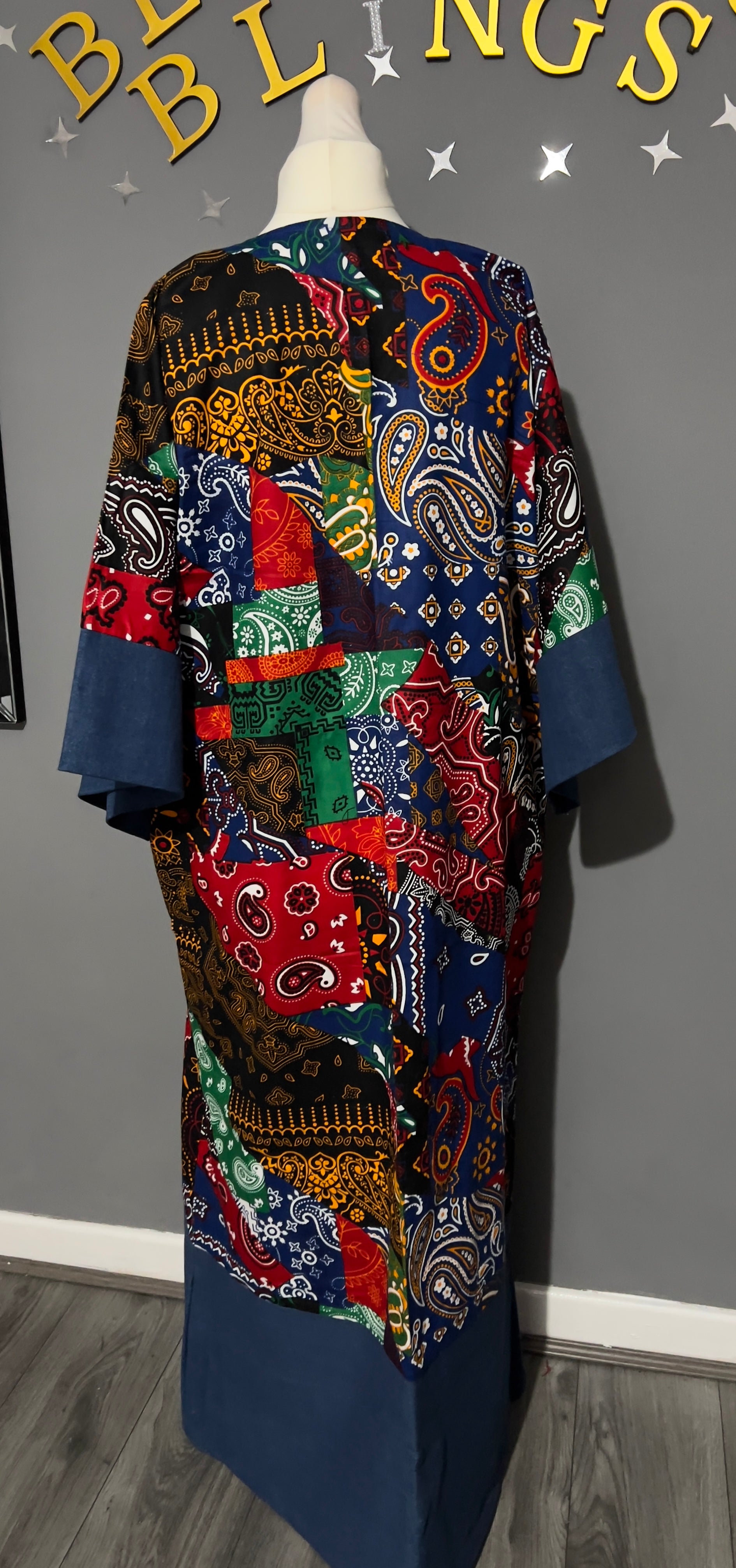 Ankara Mixed with Jeans Boubou