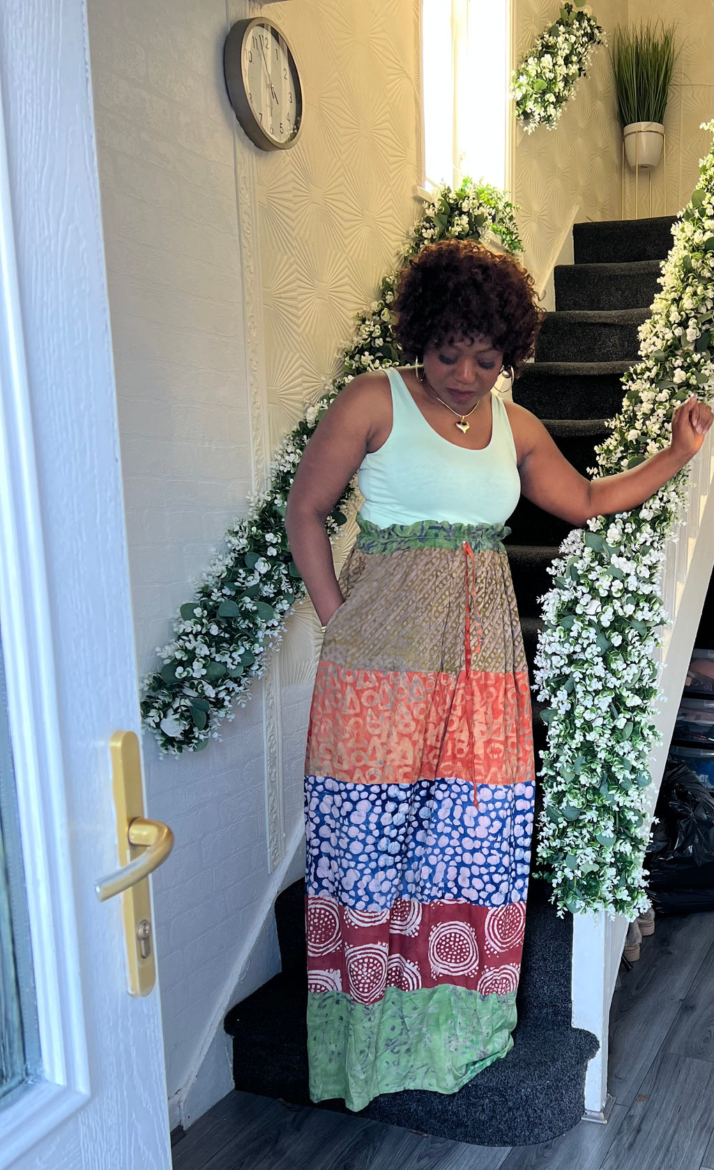 Kampala Caribbean skirt free uk size 16/20