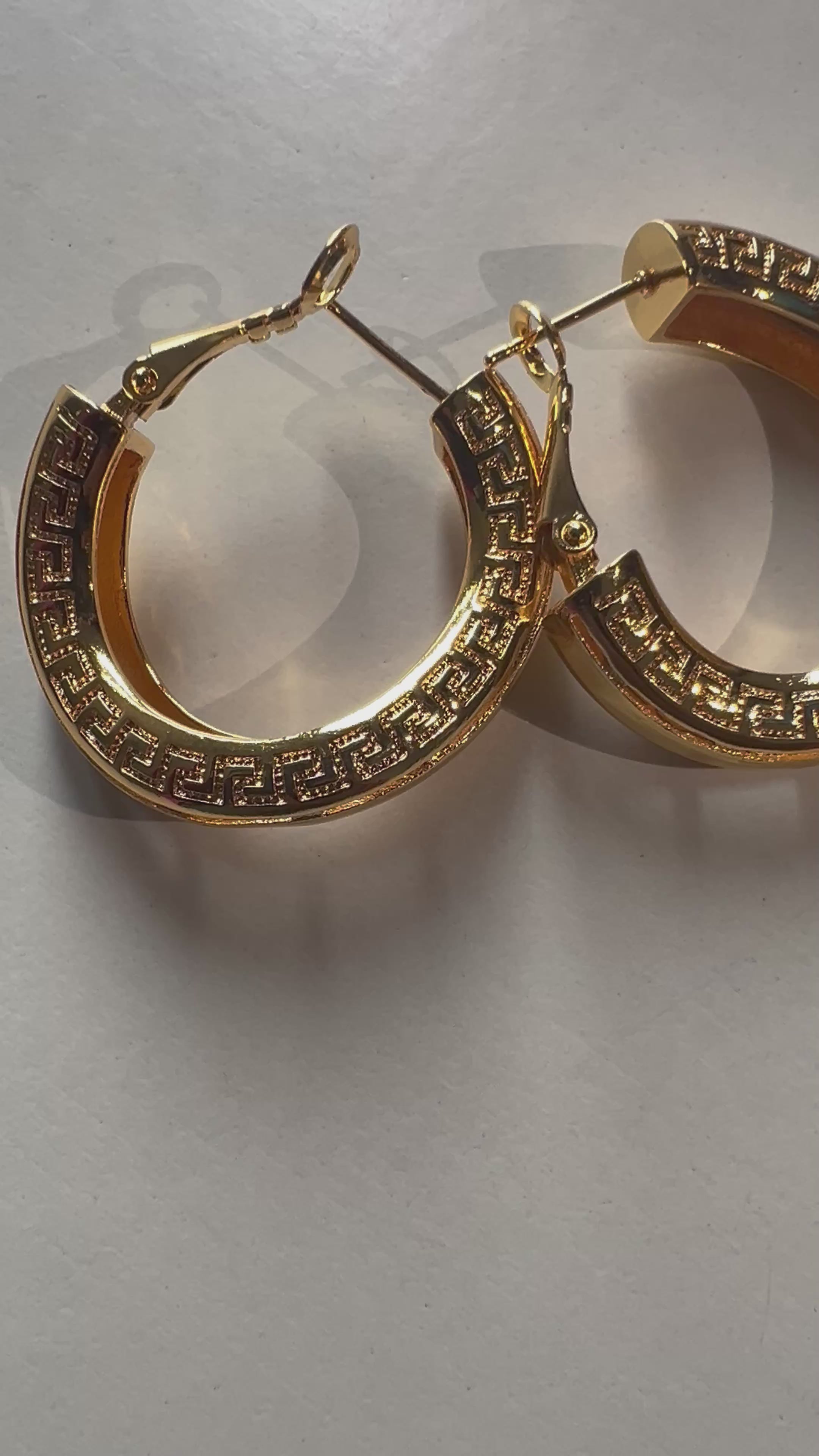 Romania Earring Gold Colour Clip Earring
